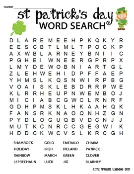 Free Printable Word Search for St. Patrick’s Day: A Festive and Educational Activity