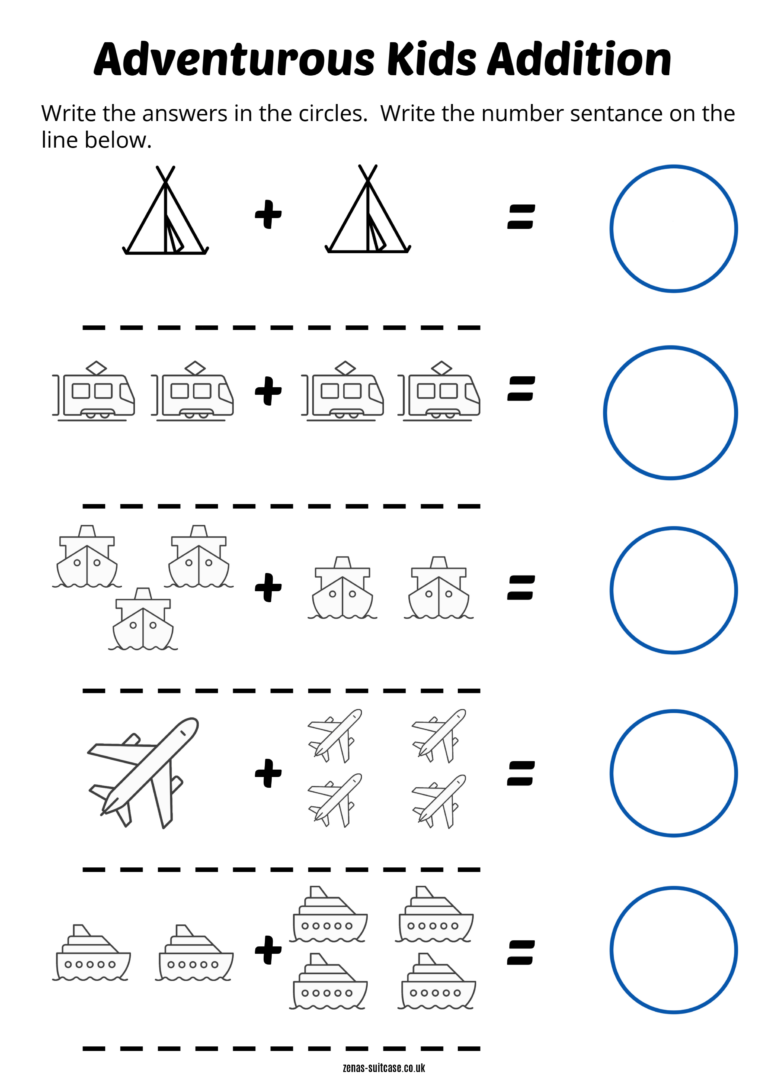 Free Printable Worksheets For 5 Year Olds Uk