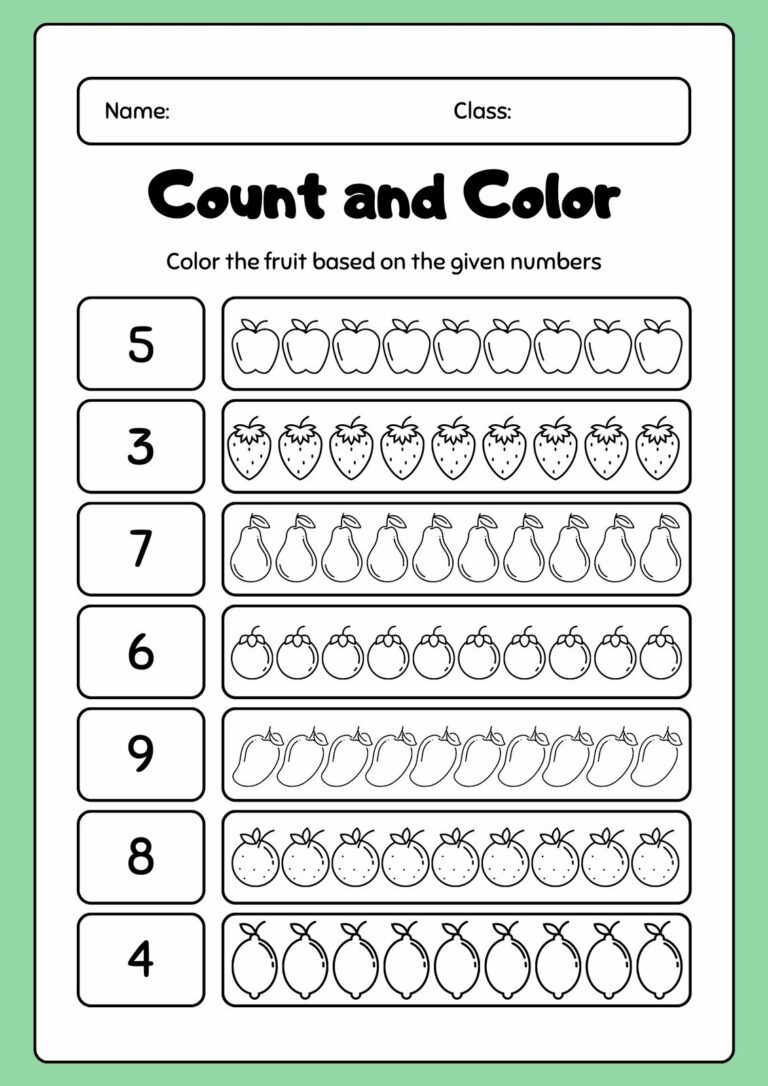 Free Printable Worksheets for Kindergarten: Empowering Early Learning