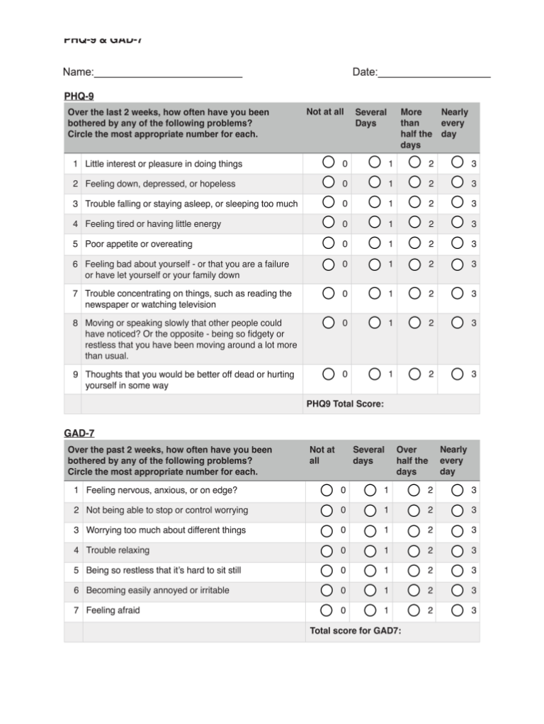 GAD-7 Printable Form: A Comprehensive Guide to Assessing Generalized Anxiety
