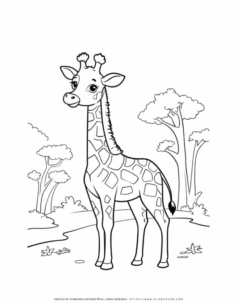 Giraffe Coloring Pages Printable: A Fun and Educational Activity