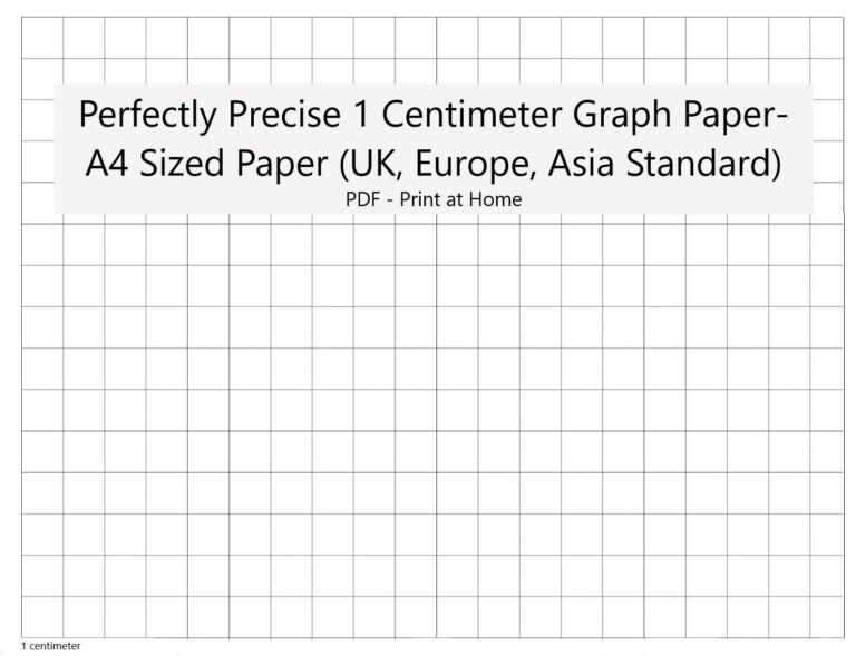 Graph Paper Printable A4: An Essential Tool for Precision and Clarity