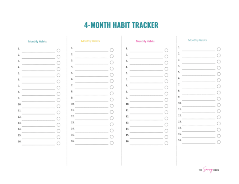 Habit Tracker Printable: Your Guide to Building Lasting Habits