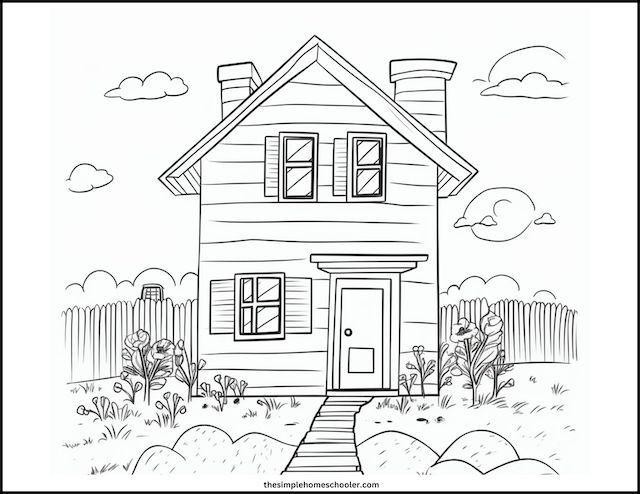 House Colouring Pages Printable: A Fun and Educational Activity for All Ages