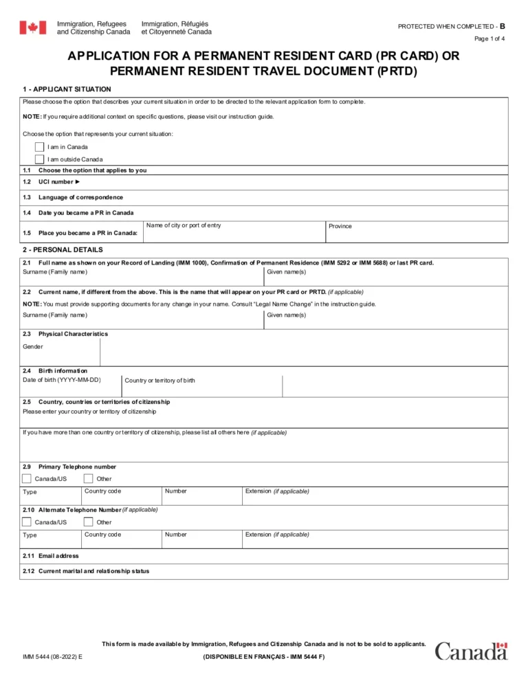Imm 5444 Printable Form: A Comprehensive Guide to Understanding and Using the Form
