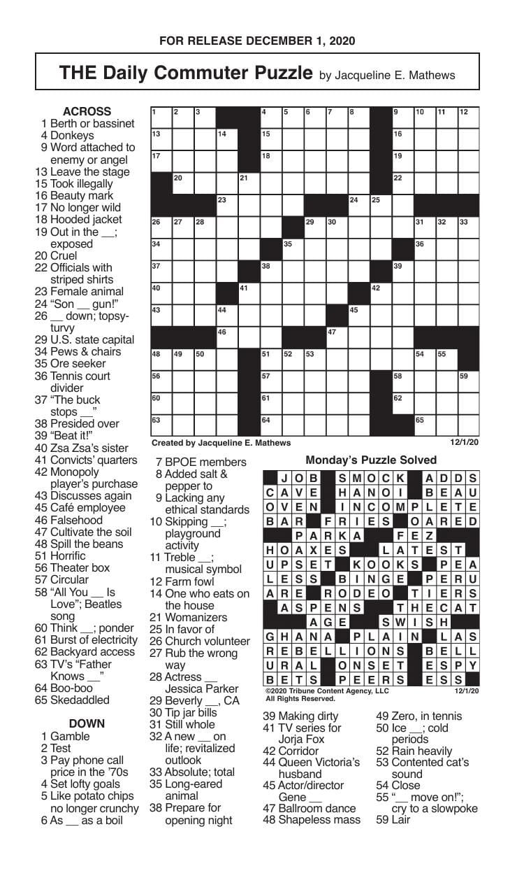 Jacqueline Mathews Printable Crossword Puzzles: A Guide to Enjoying the Challenge