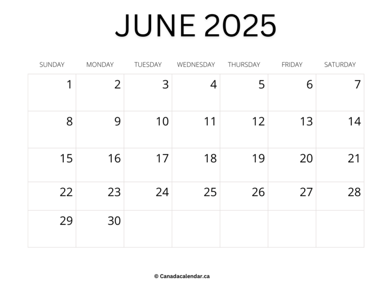 June Calendar 2025 Free Printable: Your Essential Guide to Staying Organized