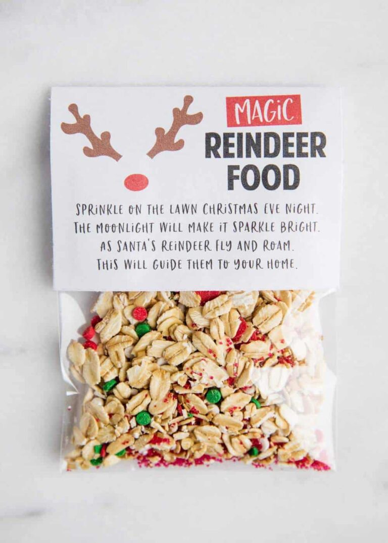 Magic Reindeer Food: A Festive Treat with a Free Printable Label