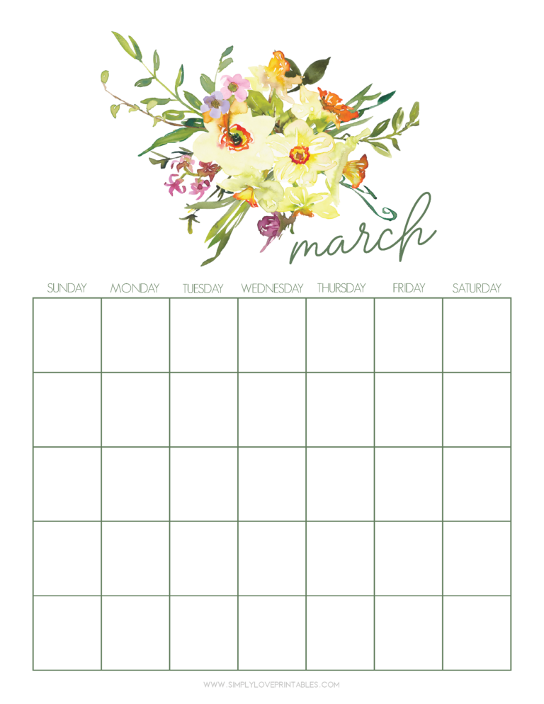 March Calendar Printable Free: Your Essential Planning Companion