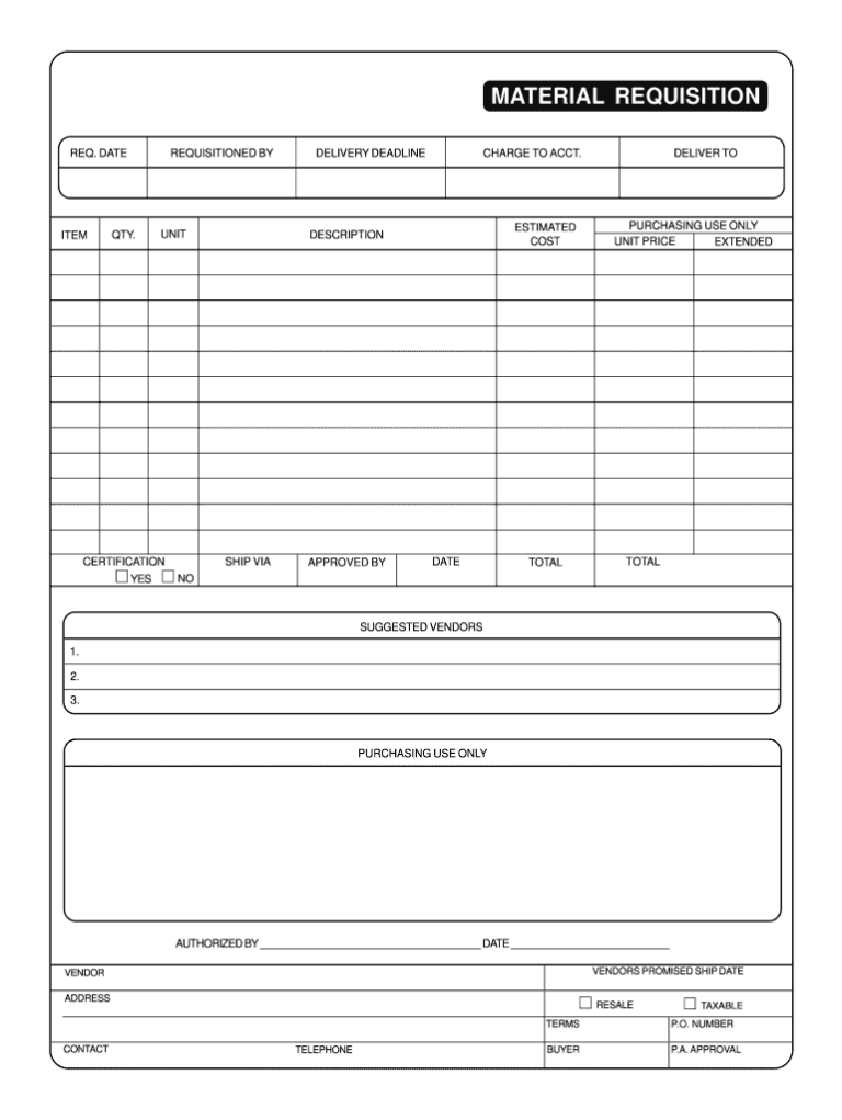 Mastering the Art of Requisitions: A Guide to Printable Requisition Forms