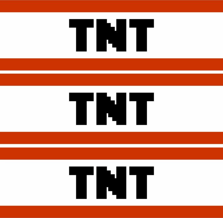 Minecraft TNT Printable Label Free: A Guide to Exploding Creativity