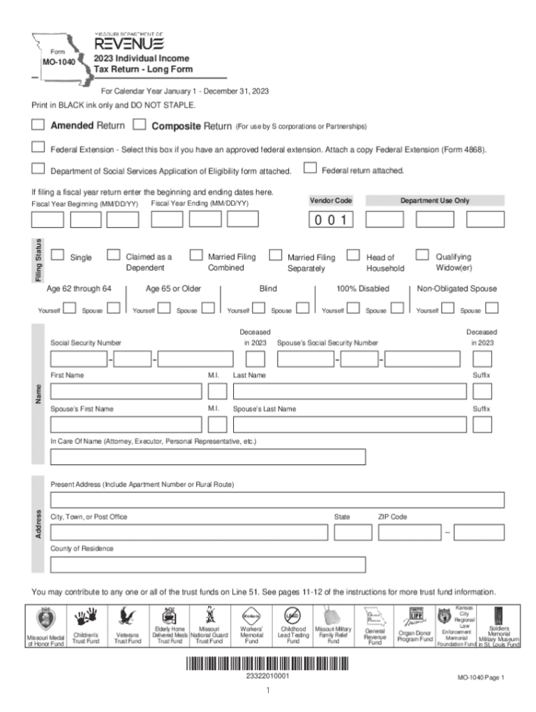 Mo 1040 Printable Form: A Comprehensive Guide to Filing Your Taxes