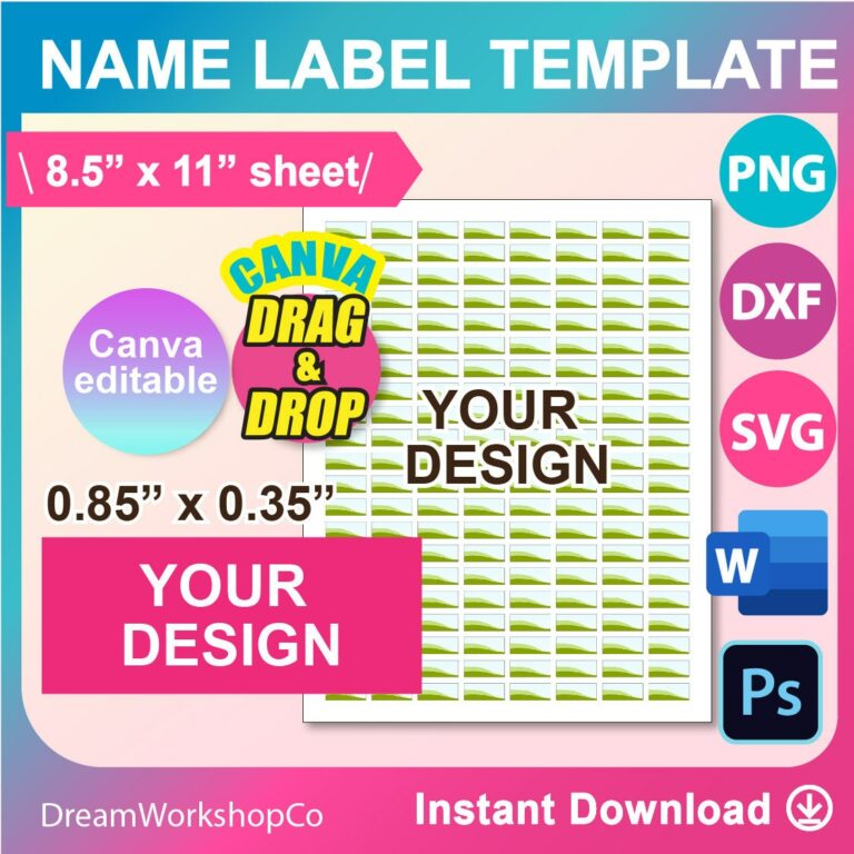 Name Label Template Printable: A Comprehensive Guide to Customization and Organization