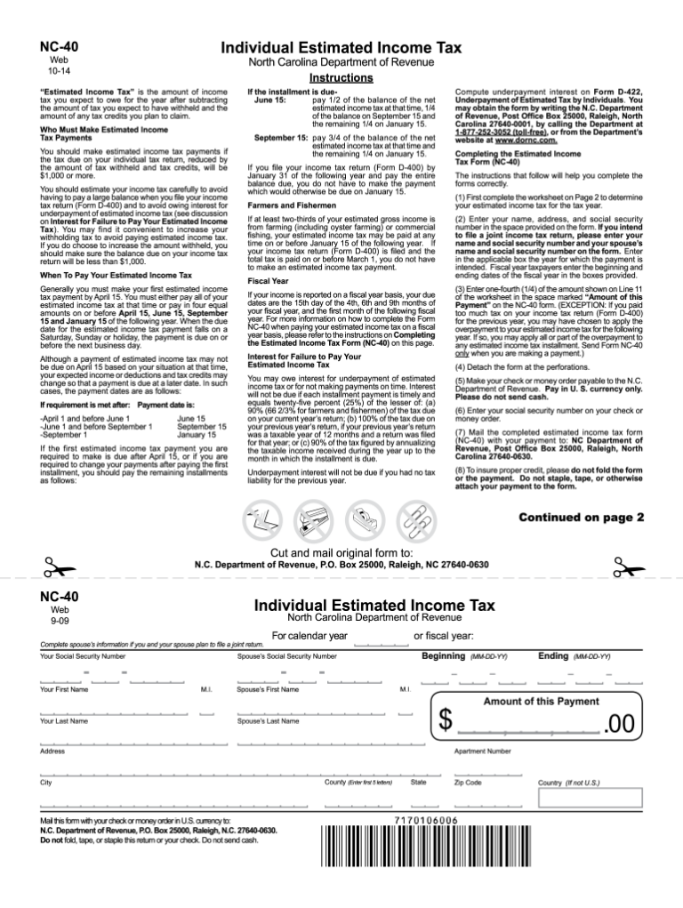 Nc 40 Printable Form: A Comprehensive Guide to Navigating the Form Easily