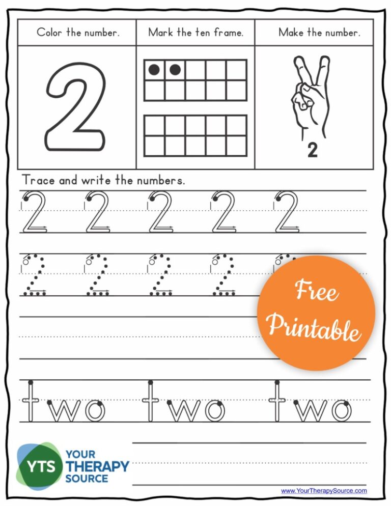 Number Tracing Worksheets: Free Printable Resources to Enhance Numeracy Skills