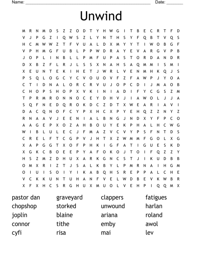 Online Printable Word Search Puzzles: Solve, Learn, and Unwind