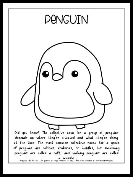 Penguin Coloring Page Printables: A Fun and Educational Activity for All Ages