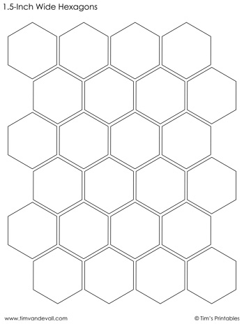 Printable 1.5 Inch Hexagon Template: Your Crafting and Design Companion