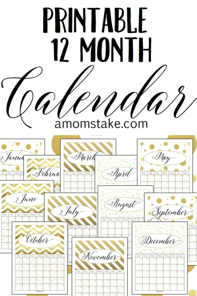 Printable 12 Month Calendar: Your Guide to Customization and Creativity