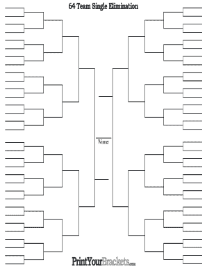 Printable 64 Team Bracket: The Ultimate Guide to Tournament Organization