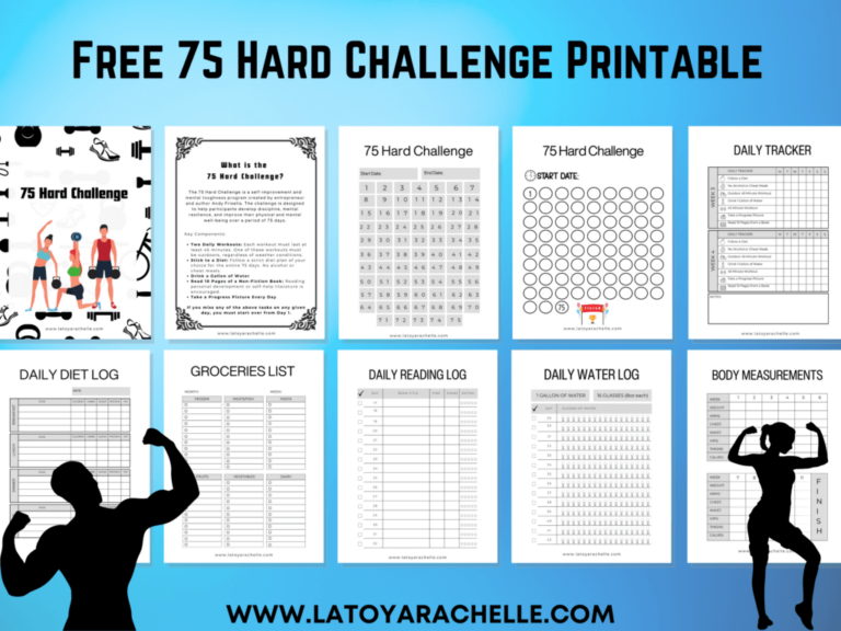 Printable 75 Hard: The Ultimate Guide to Self-Discipline and Personal Transformation