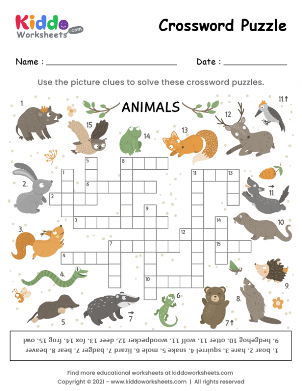 Printable Animal Crossword Puzzles: A Fun and Educational Activity for All Ages