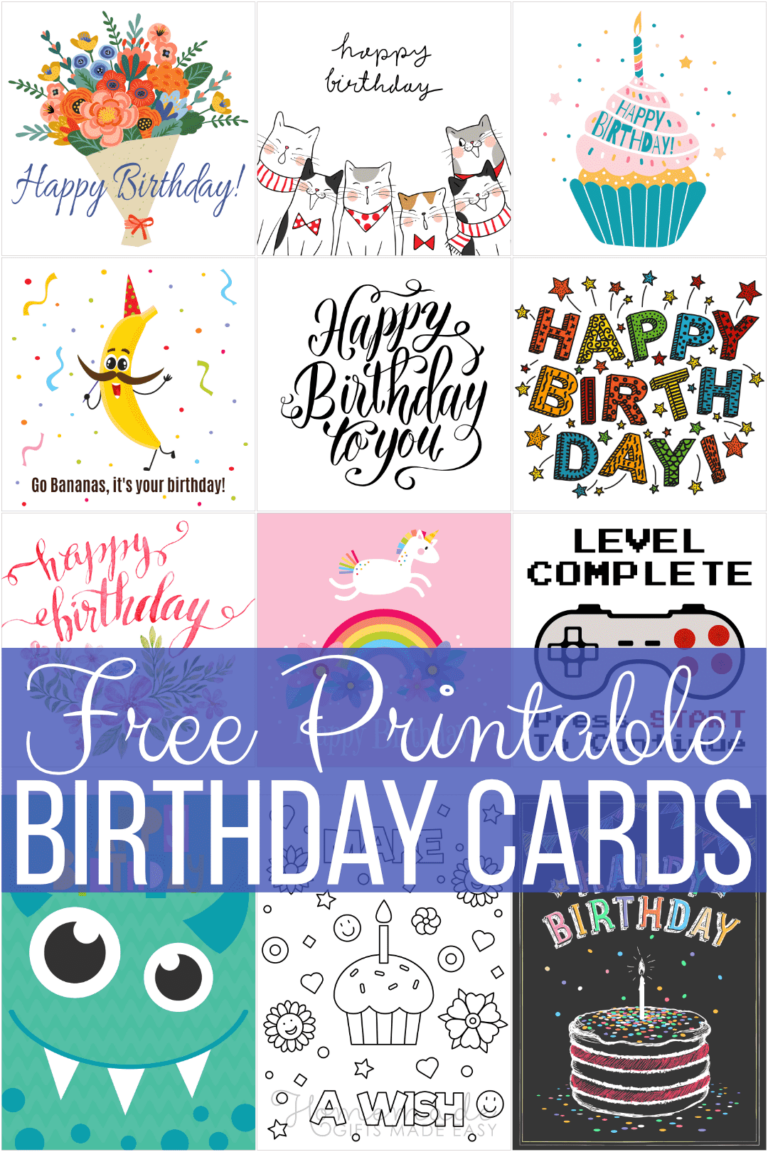 Printable Birthday Cards: Personalize, Print, and Celebrate