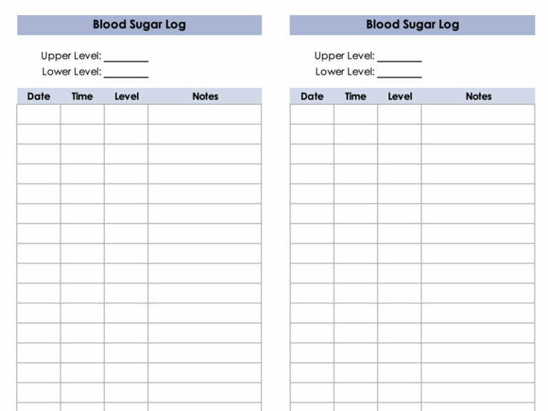 Printable Blood Glucose Log: Track, Analyze, and Manage Your Glucose Levels Effectively