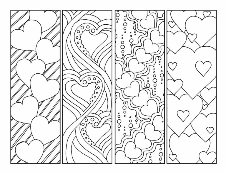 Printable Bookmarks to Color for Adults: A Creative and Relaxing Pastime