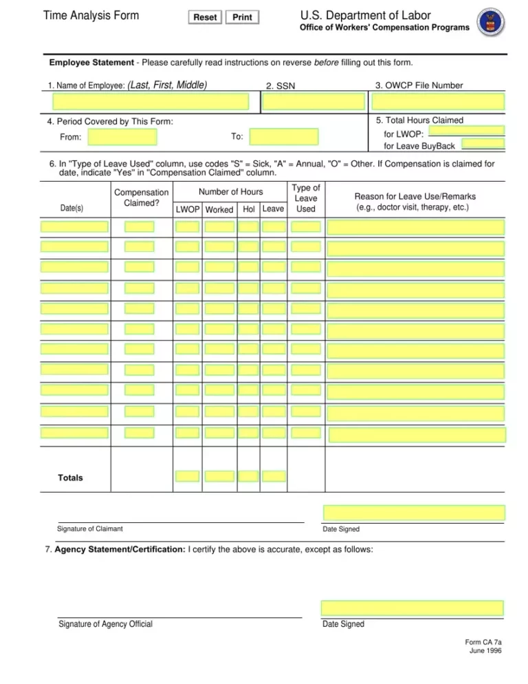 Printable CA 7A Form: A Comprehensive Guide to Filing