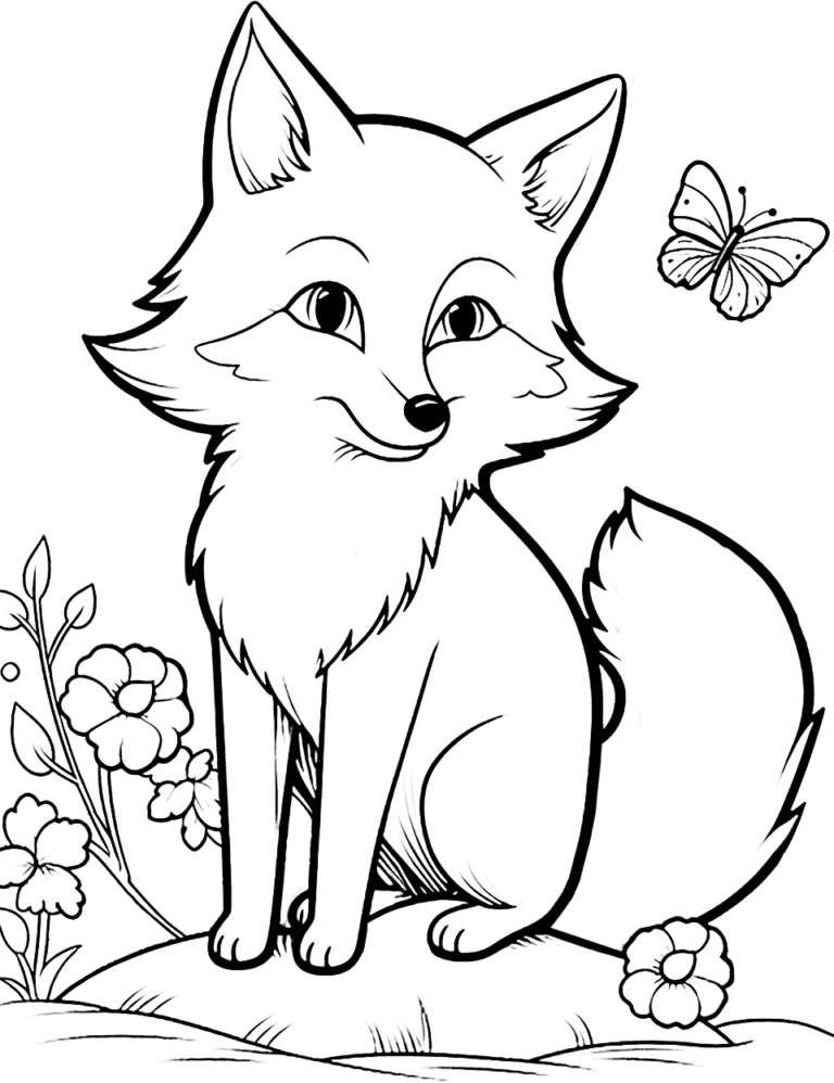 Printable Coloring Pages Fox: A Fun and Educational Activity