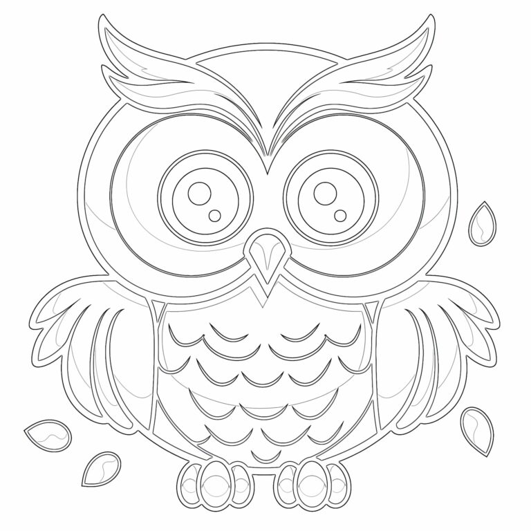 Printable Coloring Pages Owls: Unleash Your Creativity and Find Serenity