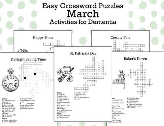 Printable Crossword Puzzles for Elderly: Enhance Cognitive Function and Enjoyment