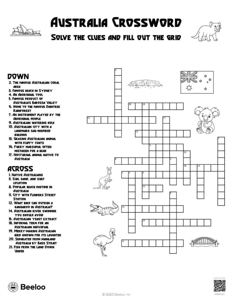 Printable Crosswords Australia: A Comprehensive Guide for Enthusiasts