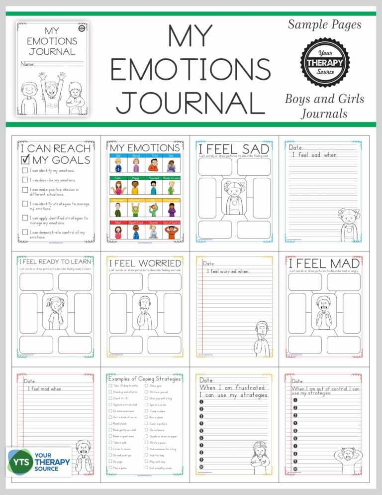 Printable Emotions Worksheet: A Guide to Understanding and Managing Your Feelings