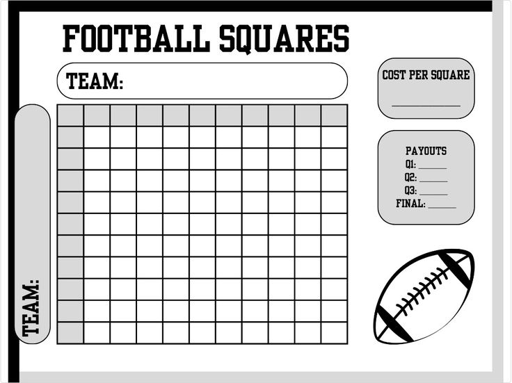 Printable Football Squares: Elevate Your Game Day Experience