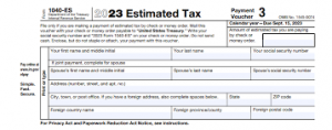 Printable Form 1040-ES 2023: A Comprehensive Guide for Estimated Tax Payments