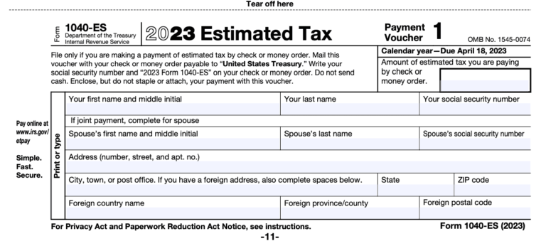 Printable Form 1040 Es: Your Guide to Estimated Tax Payments