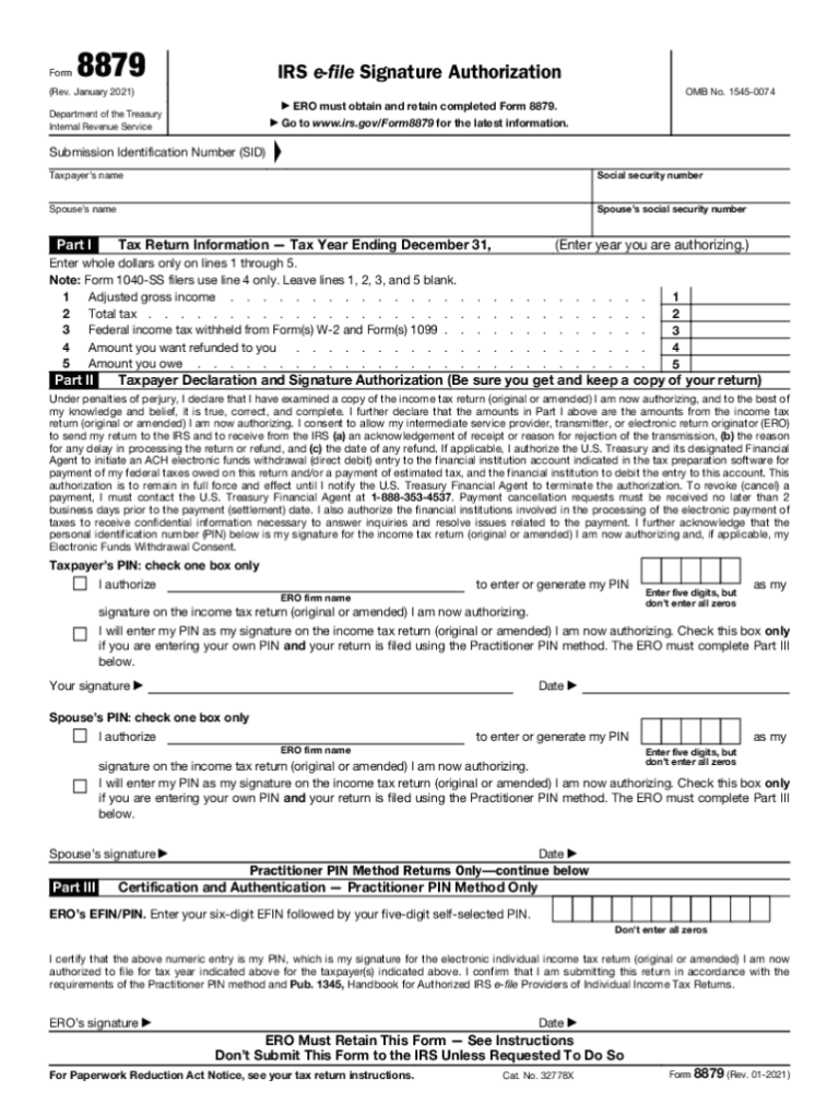 Printable Form 8879: A Comprehensive Guide to Filing and Understanding