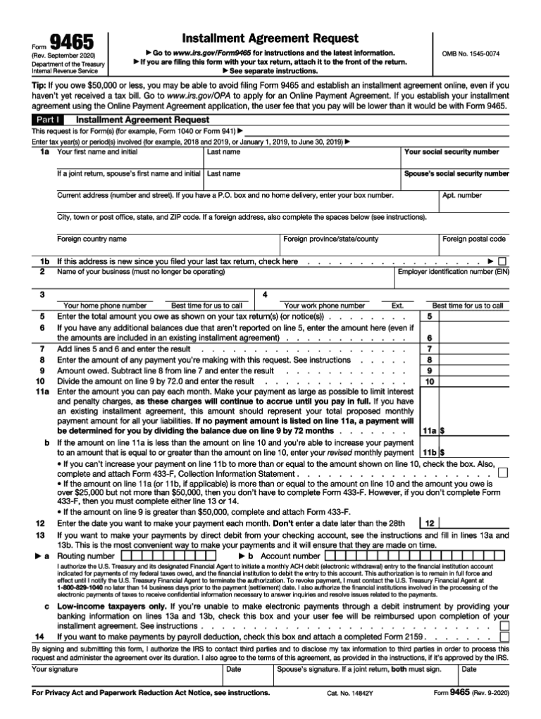 Printable Form 9465: A Comprehensive Guide to Streamline Your Filing Process