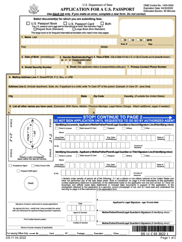 Printable Form DS-11: A Comprehensive Guide to Accessing, Completing, and Submitting