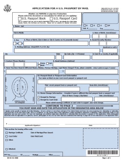 Printable Form For Passport Renewal: A Comprehensive Guide
