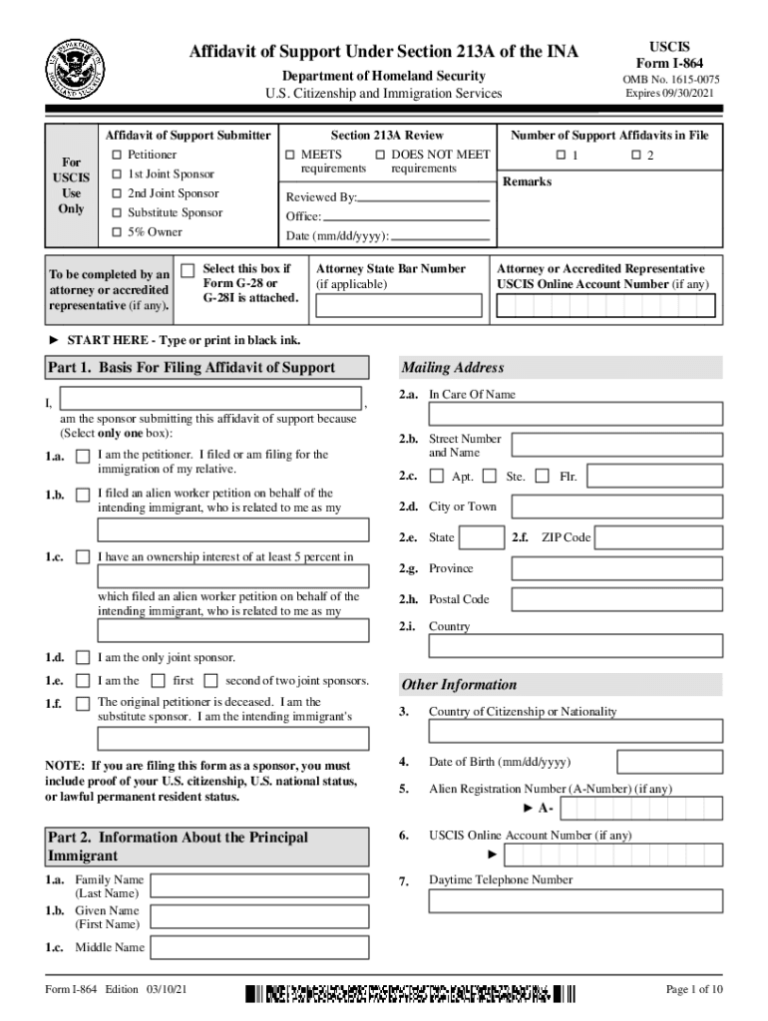 Printable Form I-864: A Comprehensive Guide for Navigating Immigration Sponsorship