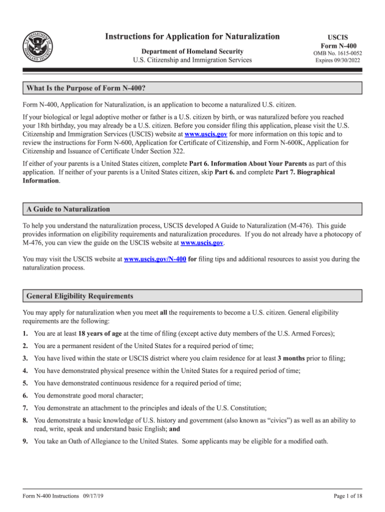 Printable Form N400: Your Essential Guide to U.S. Citizenship