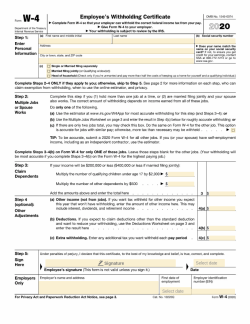 Printable Form W-4: A Guide to Completing and Understanding Your Tax Withholding