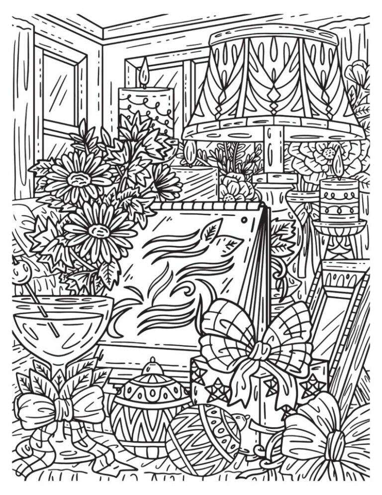 Printable Garden Coloring Pages for Adults: Cultivate Relaxation and Creativity