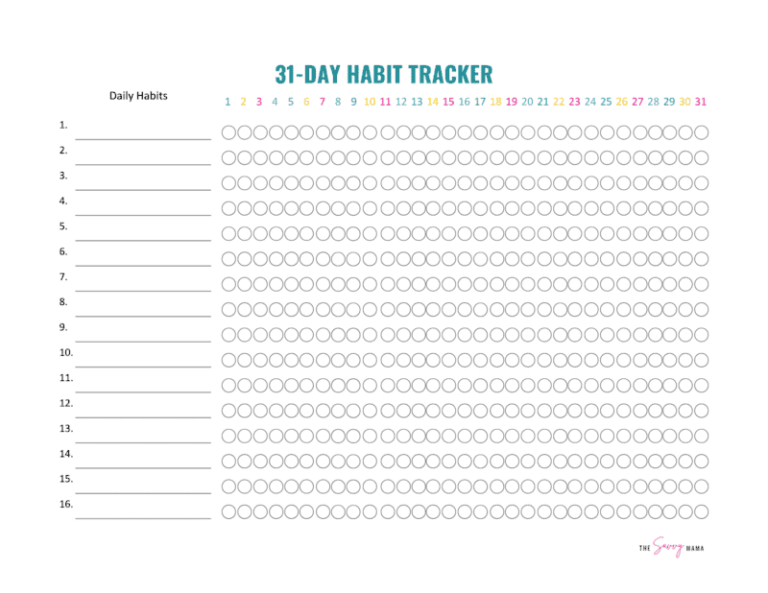 Printable Habit Tracker: Your Essential Guide to Tracking and Achieving Your Goals