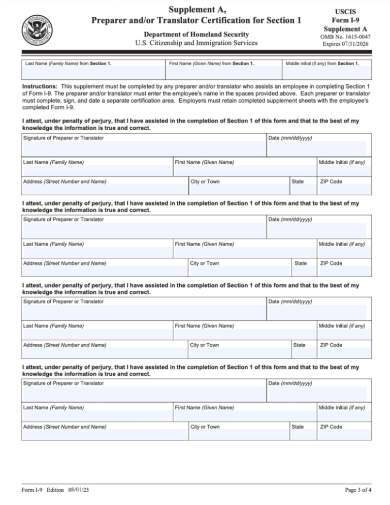 Printable I 9 Form: Essential Guide for Employers and Employees