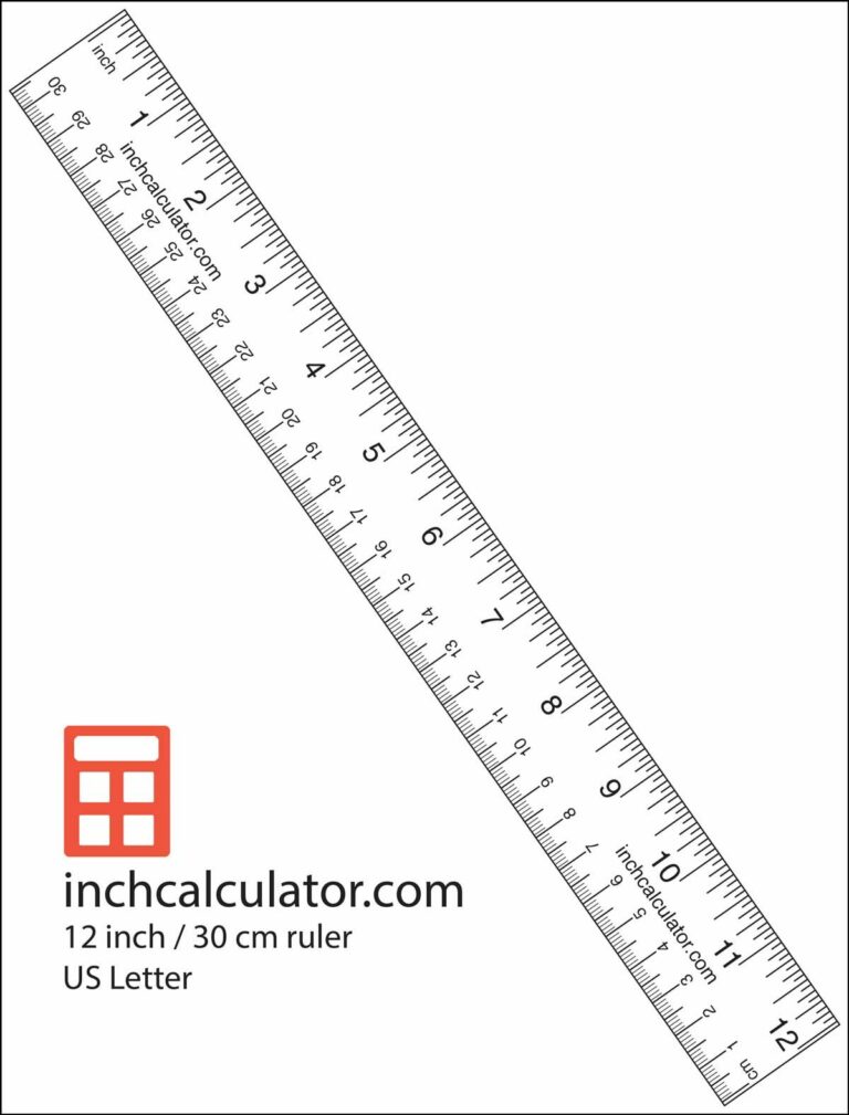 Printable Inch And Centimeter Ruler: A Versatile Measuring Tool