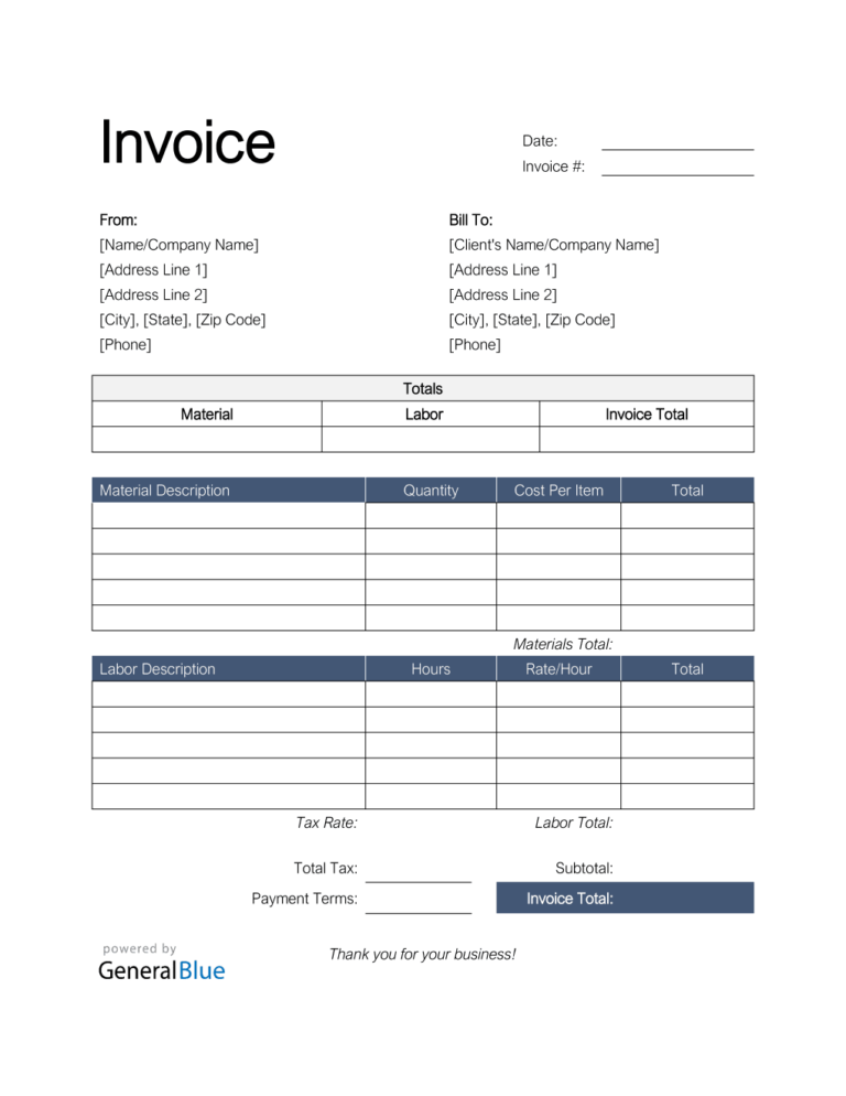 Printable Invoice Template Free: The Ultimate Guide for Streamlining Your Invoicing